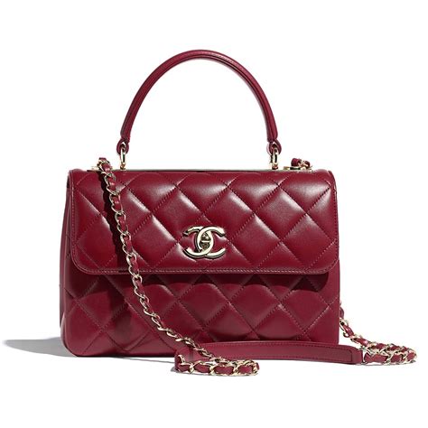 chanel maroon bag